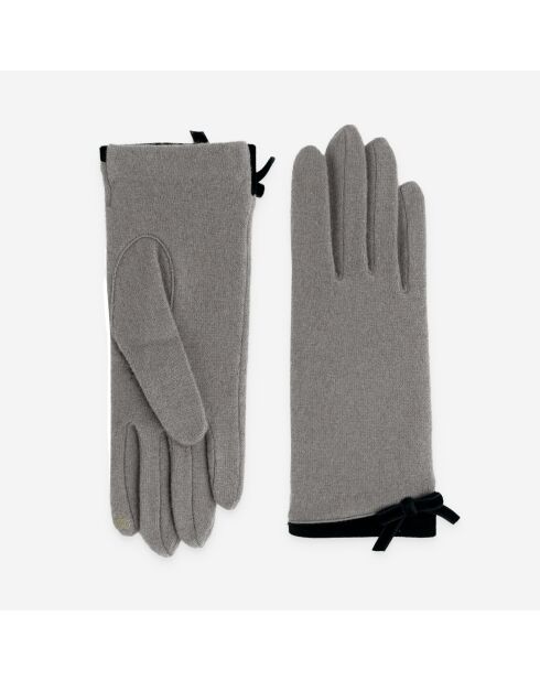 Gants 80% laine 20% nylon-Tactile-31167NF-taupe