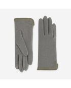 Gants 80% laine 20% nylon-Tactile-31166NF-taupe