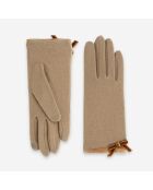 Gants 80% laine 20% nylon-Tactile-31167NF-camel