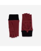 Mitaines laine-80% laine-20% nylon-Tactile-31158NF-bordeaux