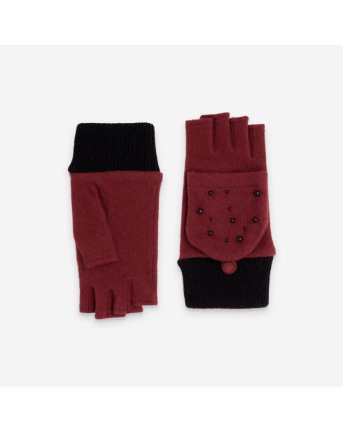 Mitaines laine-80% laine-20% nylon-Tactile-31158NF-bordeaux
