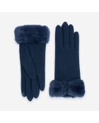 Gants 80% laine 20% nylon-Tactile-31176NF-deep-blue