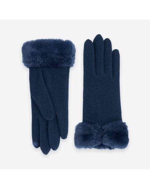 Gants 80% laine 20% nylon-Tactile-31176NF-deep-blue