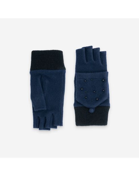 Mitaines laine-80% laine-20% nylon-Tactile-31158NF-deep-blue