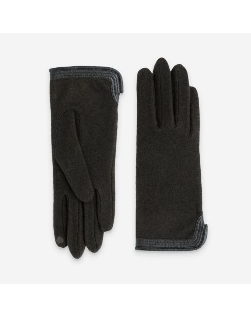 Gants 80% laine 20% nylon-Tactile-31166NF-choco