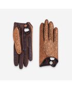 Gants flexicuir-agneau-spandex-100% soie-11153SN-copper