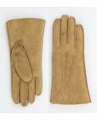 Gants cuir agneau-100% soie-21001SN-animal-grey