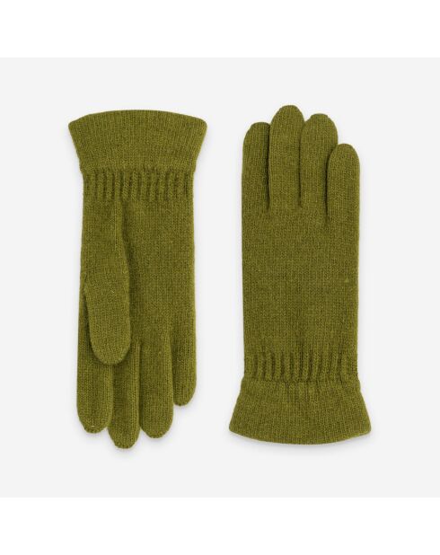 Gants femme 50% laine 30% polyamide 20% angora-31191NF-loden