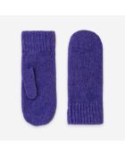 Moufles femme 50% laine 30% polyamide 20% angora-31190NF-violet