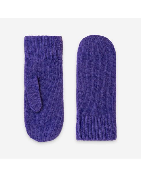 Moufles femme 50% laine 30% polyamide 20% angora-31190NF-violet