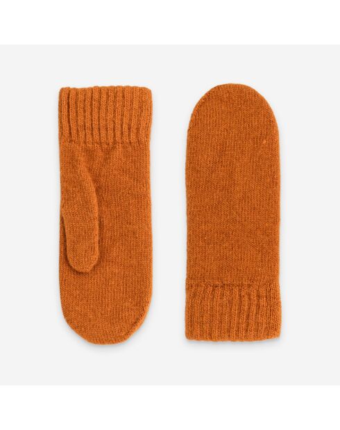 Gants femme 50% laine 30% polyamide 20% angora-31190NF-sienna