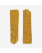 Gants femme 50% laine 30% polyamide 20% angora-31189NF-camel
