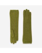 Gants femme 50% laine 30% polyamide 20% angora-31189NF-loden