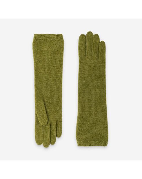 Gants femme 50% laine 30% polyamide 20% angora-31189NF-loden
