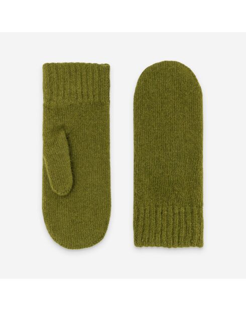 Gants femme 50% laine 30% polyamide 20% angora-31190NF-loden