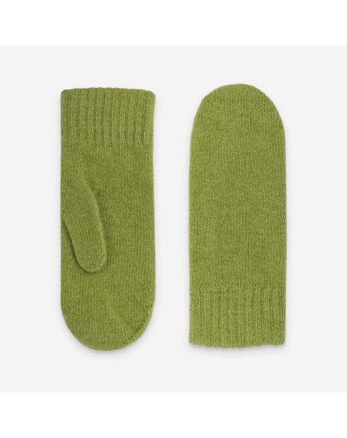 Gants femme 50% laine 30% polyamide 20% angora-31190NF-pistache