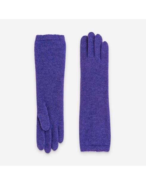 Gants femme 50% laine 30% polyamide 20% angora-31189NF-violet