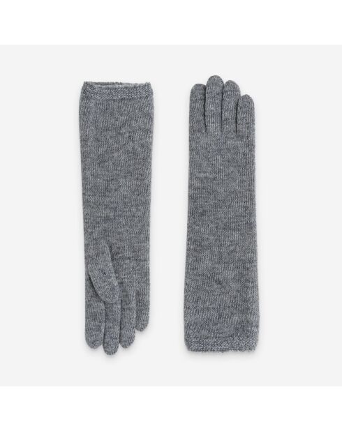 Gants femme 50% laine 30% polyamide 20% angora-31189NF-gris