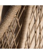 Muebles de jardín Danao de acacia de 5 plazas en color beige/madera