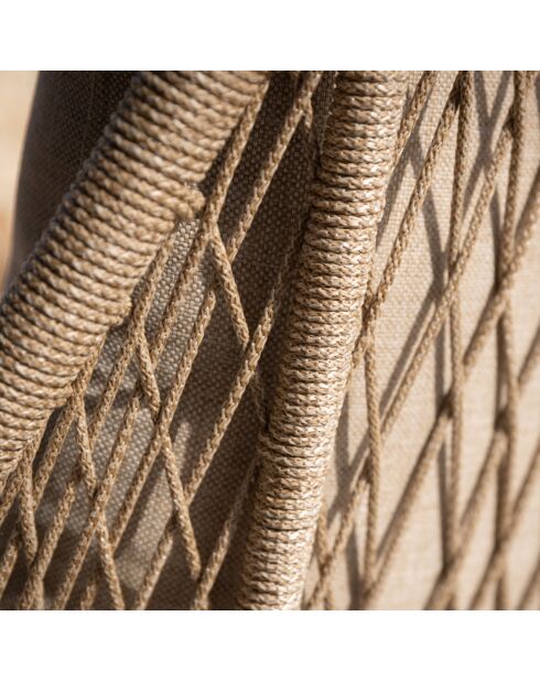 Muebles de jardín Danao de acacia de 5 plazas en color beige/madera