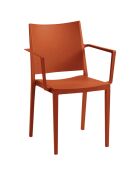 Ensemble table et chaises de jardin 8 places Guetharos terracota/gris