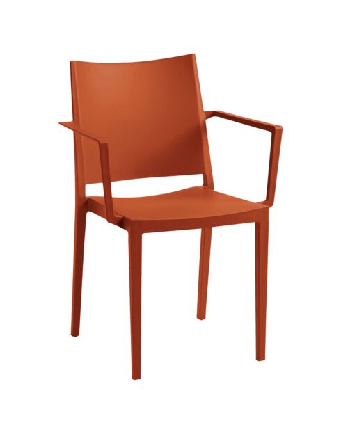 Ensemble table et chaises de jardin 8 places Guetharos terracota/gris