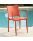 Ensemble table et chaises de jardin 8 places Guetharos terracota/gris
