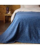 Couverture Tissée en Laine mélangée Bali denim