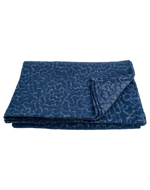 Couverture Tissée en Laine mélangée Bali denim