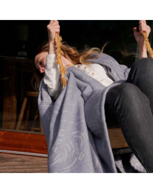 Coperta Wellington in lana e cotone Storm Grey