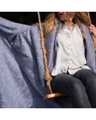 Couverture Tissée en Laine & Coton Wellington gris orage