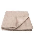 Plaid Tissé 100% Laine Evian gres