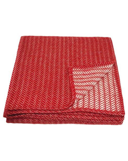 100% gewebtes Plaid Evian Vermilion Woven