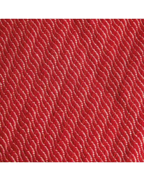 Plaid Tissé 100% Laine Evian vermillon