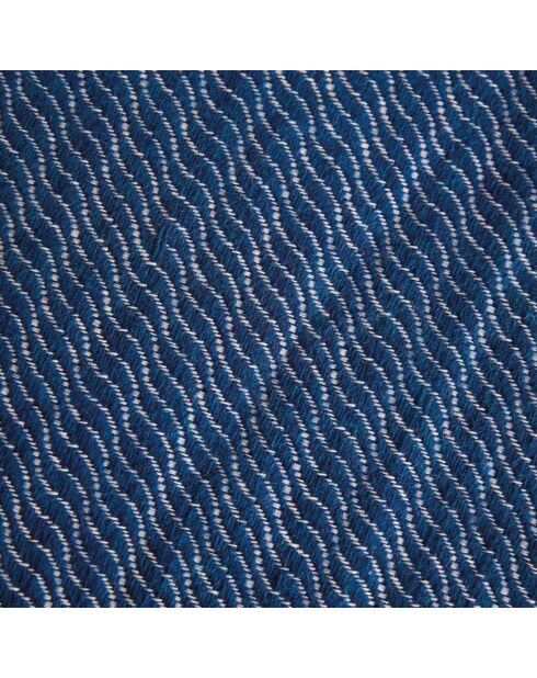 Plaid Tissé 100% Laine Evian abysse