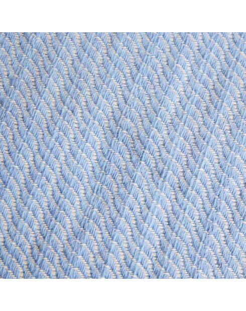 Plaid Tissé 100% Laine Evian eau de bleu