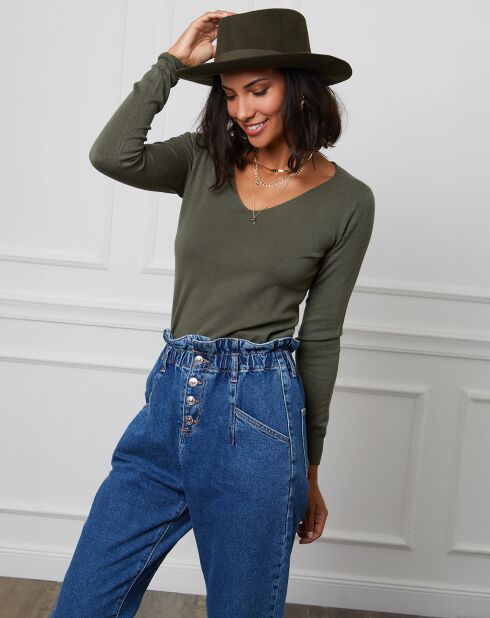 Pull Juliette kaki