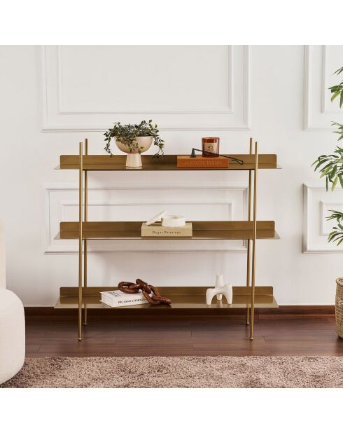 Etagère à poser Shb-015 dorée - 120x34x105 cm