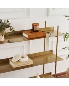 Etagère à poser Shb-015 dorée - 120x34x105 cm