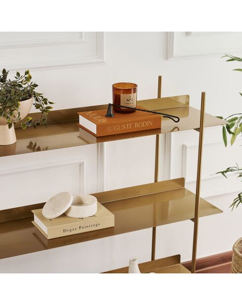 Etagère à poser Shb-015 dorée - 120x34x105 cm