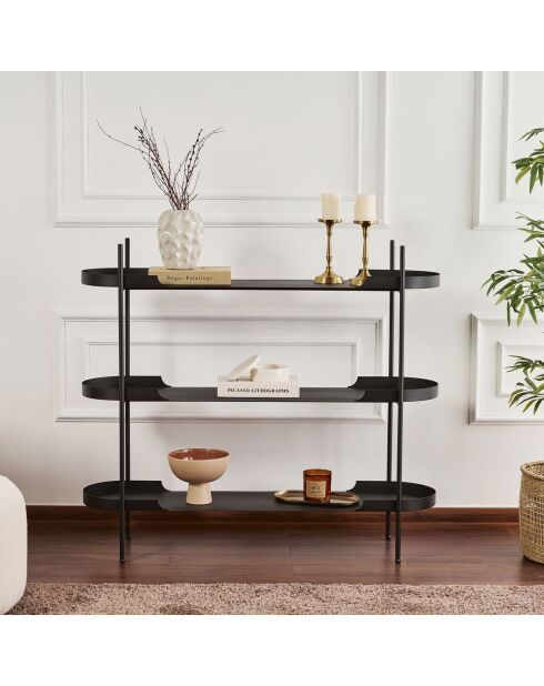 Etagère à poser Shb-016 noire - 120x34x105 cm