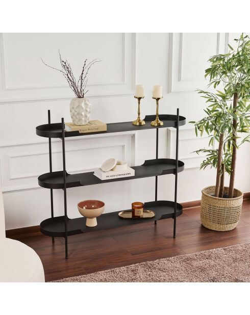Etagère à poser Shb-016 noire - 120x34x105 cm