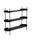 Etagère à poser Shb-016 noire - 120x34x105 cm