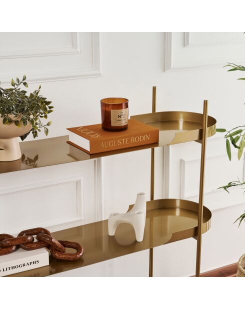 Etagère à poser Shb-016-A dorée - 120x34x105 cm
