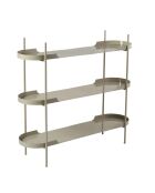 Etagère à poser Shb-016-B taupe - 120x34x105 cm