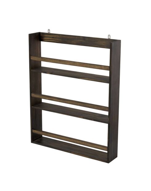 Etagère murale Cm-067-A noire - 73x14x90 cm