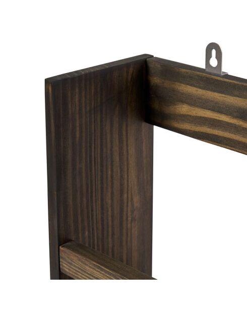 Etagère murale Cm-067-A noire - 73x14x90 cm