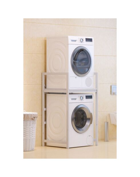 C7 Waschmaschinenschrank, 70 x 116 x 60 cm, Weiß