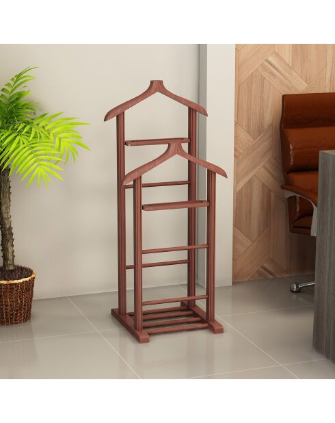 Valet de chambre Beta Double walnut - 33.5x120x46 cm