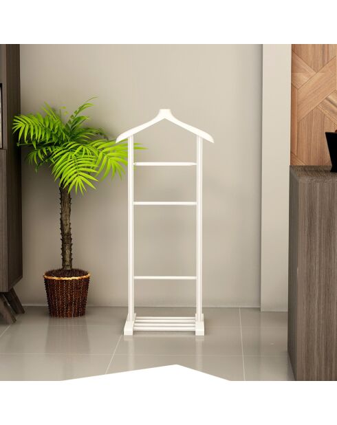 Valet de chambre Beta Single blanc - 33.5x120x46 cm